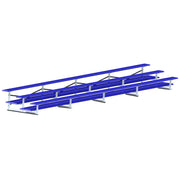 Jaypro Bleacher - 27 ft. (3 Row - Double Foot Plank) - All Aluminum  (Powder Coated) Jaypro