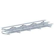 Jaypro Bleacher - 27 ft. (3 Row - Double Foot Plank) - Tip & Roll Jaypro