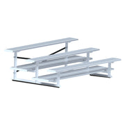 Jaypro Bleacher - 7-1/2 ft. (3 Row - Double Foot Plank) - All Aluminum Jaypro