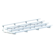 Jaypro Bleacher - 21 ft. (4 Row - Double Foot Plank) - Tip & Roll Jaypro