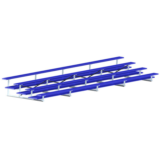 Jaypro Bleacher - 27 ft. (4 Row - Double Foot Plank) - All Aluminum  (Powder Coated) Jaypro