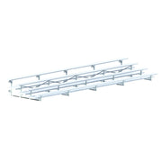 Jaypro Bleacher - 27 ft. (4 Row - Double Foot Plank) - Tip & Roll Jaypro