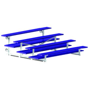 Jaypro Bleacher - 7-1/2 ft. (4 Row - Double Foot Plank) - Tip & Roll  (Powder Coated)