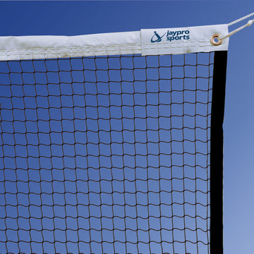 Jaypro Badminton Replacement Net (210/12 Knotless Nylon Sq. Mesh) (21 ft.L x 30 in.H) (Black)