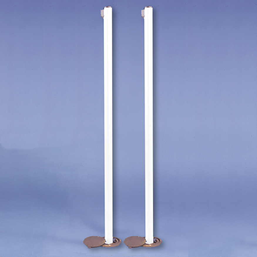 Jaypro Badminton Uprights - Competition (2-3/8 in. Floor Sleeve) Jaypro