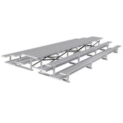 Jaypro Bleacher - 21 ft. (3 Row - Double Foot Plank) - Back-To-Back Jaypro