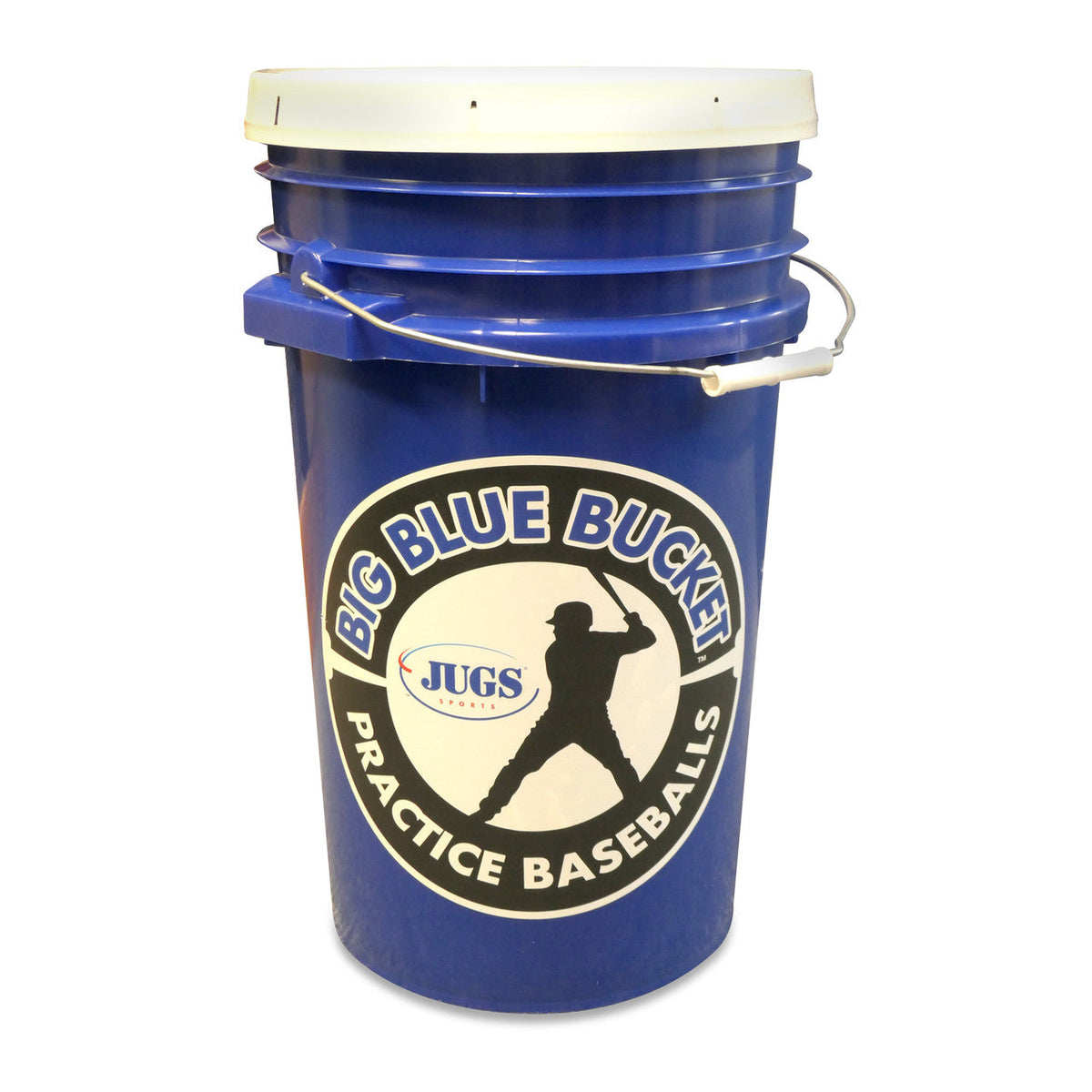 JUGS Big Blue Bucket—Pearl Baseballs JUGS Sports