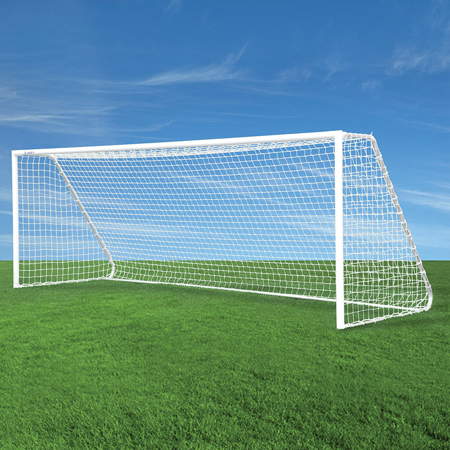 Jaypro Soccer Goals - Classic Club Round Goal (8 ft.H x 24 ft.W x 4 ft.B x 9 ft.D) - NFHS Compliant Jaypro