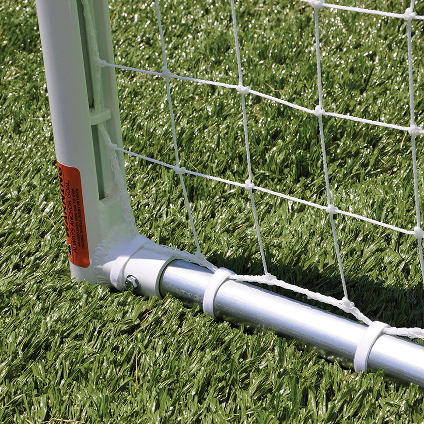 Jaypro Soccer Goals - Classic Club Round Goal (8 ft.H x 24 ft.W x 4 ft.B x 9 ft.D) - NFHS Compliant Jaypro