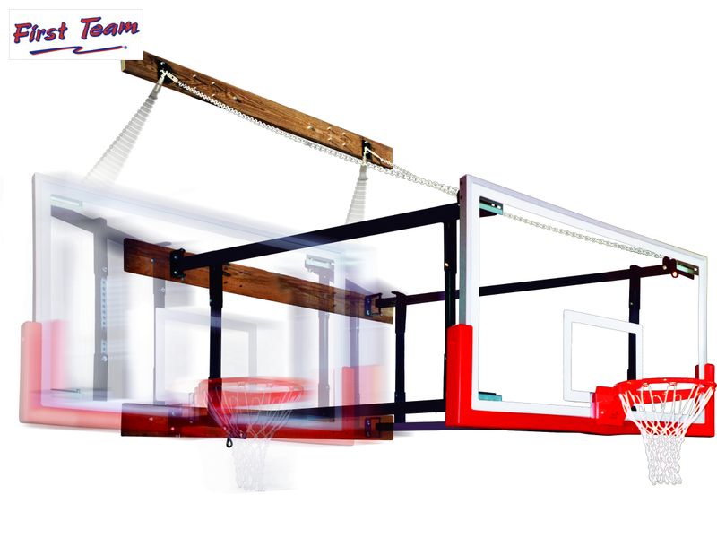 First Team FoldaMount82 Maverick Folding Wall Mount Basketball Goal First Team