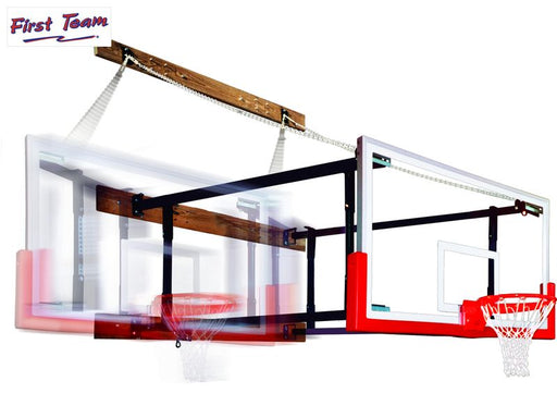 First Team FoldaMount82 Maverick Folding Wall Mount Basketball Goal First Team