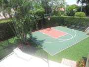 Jaypro Basketball System - The Church Yard - (4 in. Sq. Pole with 40 in.  in.Play Safe in. Area) - 48 in. Acrylic Backboard, Flex Goal, and Edge/Protector Padding Jaypro