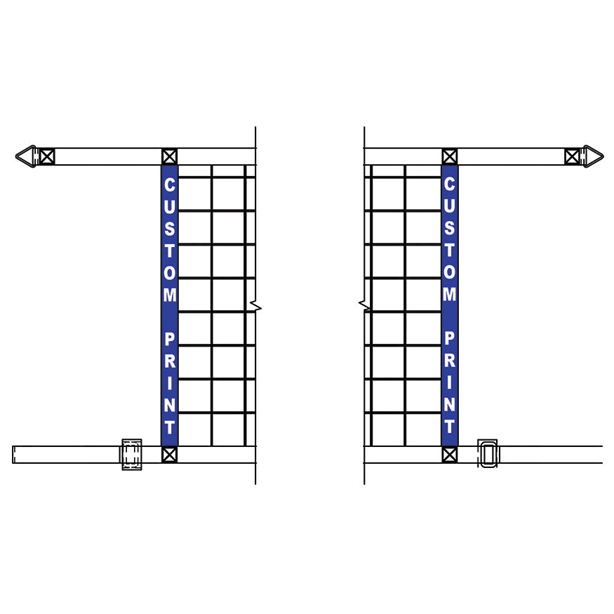 Jaypro Customized Graphics - Volleyball Side Net Tapes Jaypro