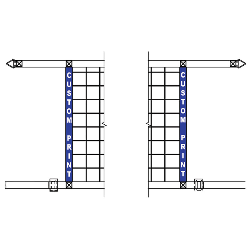 Jaypro Customized Graphics - Volleyball Side Net Tapes Jaypro