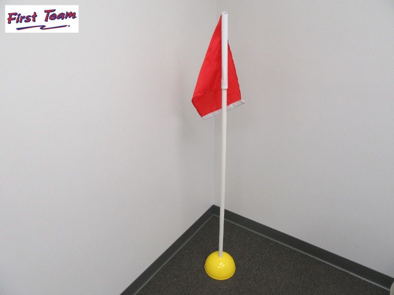 First Team FT4025TF Official Soccer Corner Flags with Weighted Base First Team