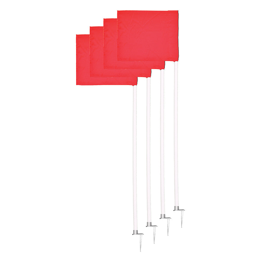 Jaypro Corner Flags - Official Size with Stationary Base - (Set of 4) Jaypro