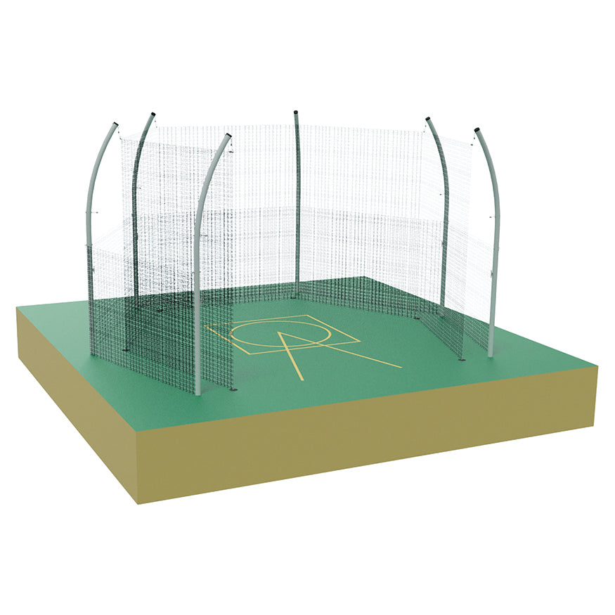 Jaypro Discus Cage (with Cage Net & Barrier Net - No Ground Sleeves) Jaypro