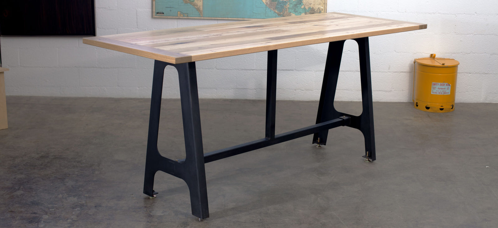 District Mills A-Frame High Table