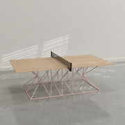 District Mills Hourglass Ping Pong Table
