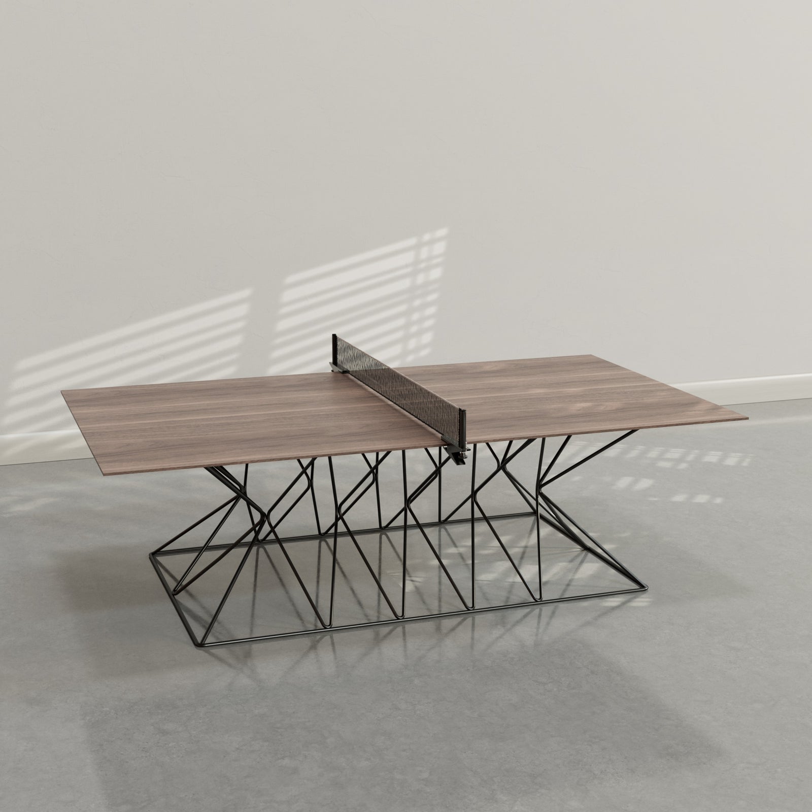 District Mills Hourglass Ping Pong Table