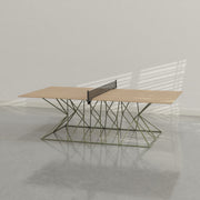 District Mills Hourglass Ping Pong Table