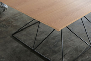 District Mills Hourglass Ping Pong Table