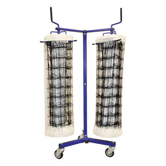Jaypro Volleyball Net Storage Rack – Net Keeper – Double Net | Tangle-Free, Wall-Mounted Volleyball Net Organizer (VNK22)