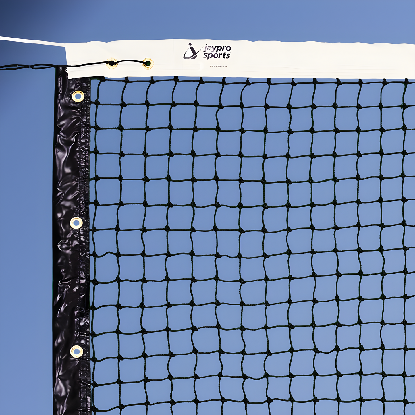 Jaypro Collegiate Tennis Replacement Net with Center Strap | Heavy-Duty Netting for Competitive Play (TPL‑5)