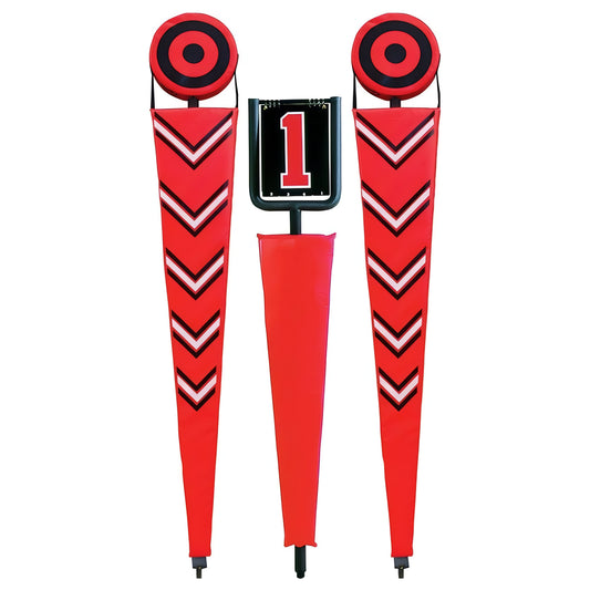 Jaypro Football Flip Down Indicator with 8' Chain Package | Durable Chain Set for Game Day Sidelines (FBCSPKG)