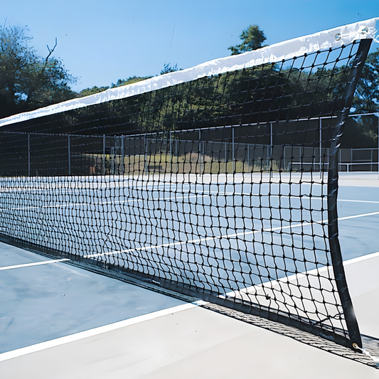 Jaypro Collegiate Tennis Replacement Net with Center Strap | Heavy-Duty Netting for Competitive Play (TPL‑5)