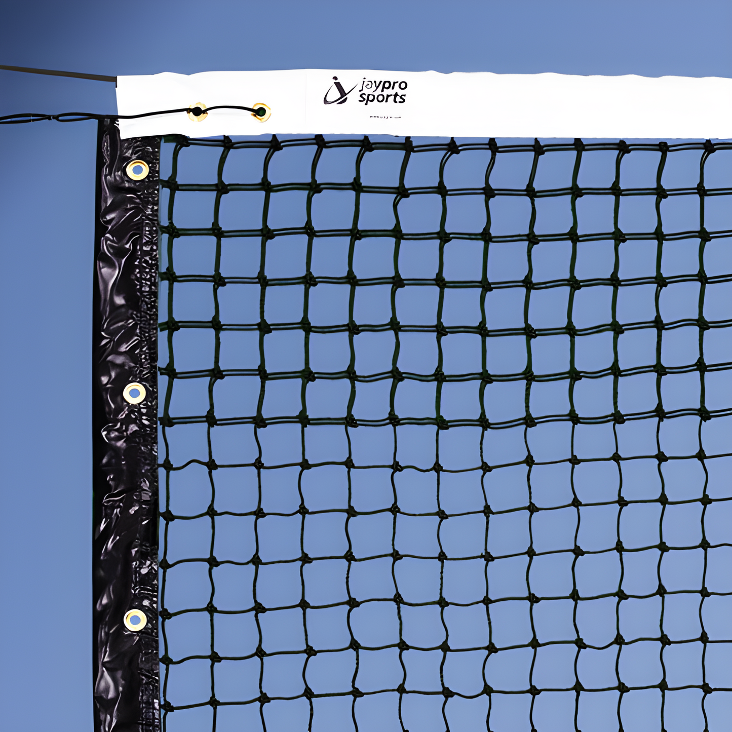 Jaypro Outdoor Tennis Replacement Net – Country Club System | Heavy-Duty, UV-Resistant Tennis Net (CCPTN42)