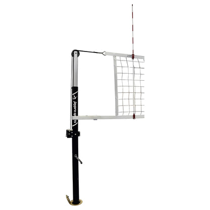 Jaypro FeatherLite Volleyball System (3" Floor Sleeve) | Lightweight, Competitive Volleyball Upright Set (PVB‑4500)