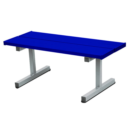 Jaypro Courtside Bench - 5 ft. - Portable (Double Plank)  (Powder Coated) Jaypro