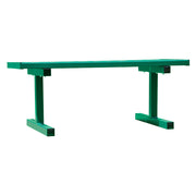 Jaypro Courtside Bench - 5 ft. - Portable (Double Plank)  (Powder Coated) Jaypro