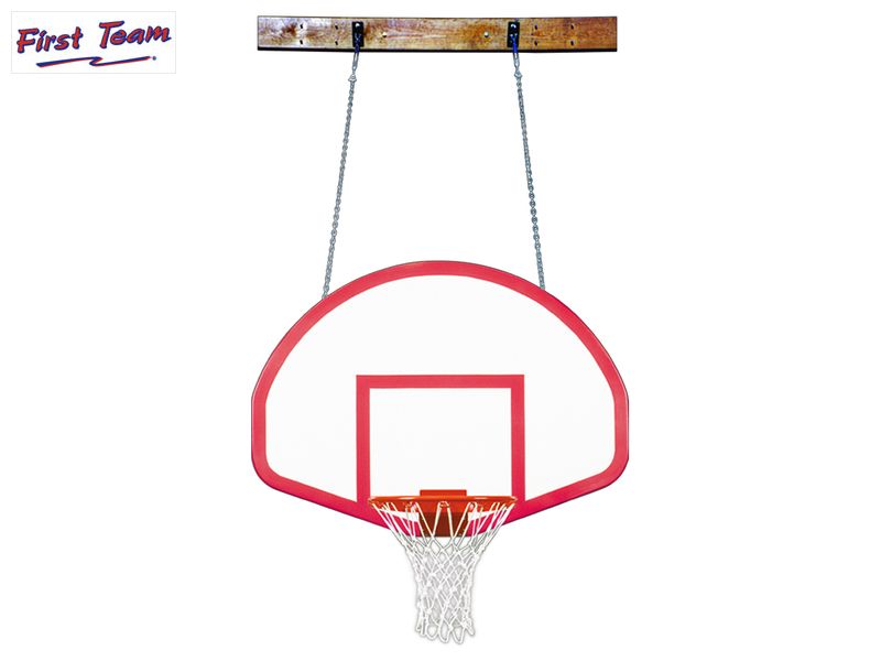 First Team FoldaMount 68 Rebound Folding Wall Mount Basketball Goal First Team