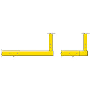 Jaypro Football Goal Posts - 6-5/8 in. Pole | 6 ft. Offset | 20 ft. Uprights | Expandable Crossbar | Semi-Perm - Max-1 Jaypro
