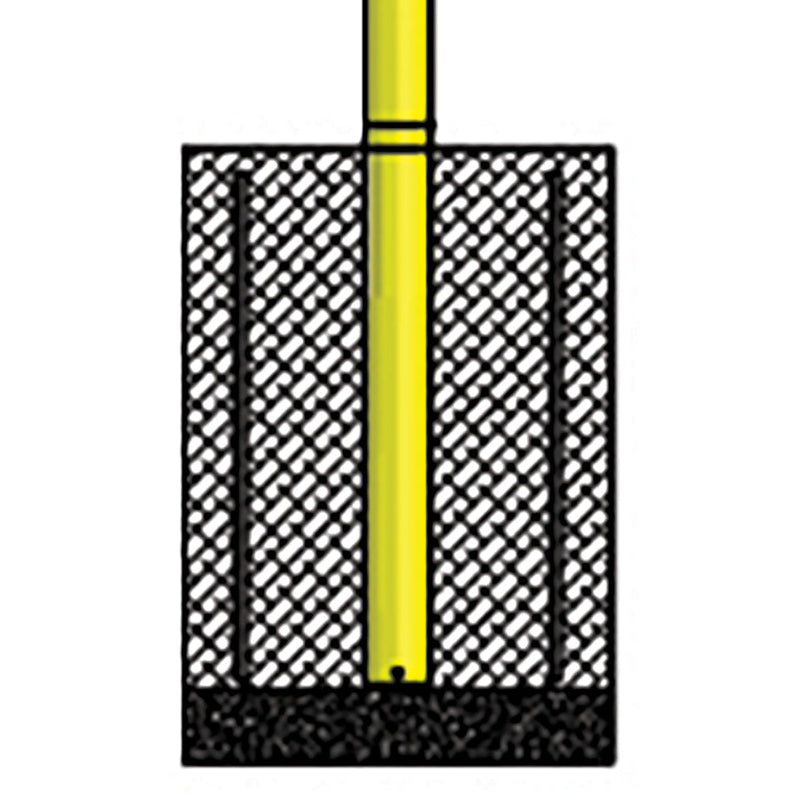 Jaypro Football Goal Posts - 6-5/8 in. Pole | 6 ft. Offset | 20 ft. Uprights | 23 ft.-4 in. Wide [HS] | Semi-Perm - Max-1 Jaypro