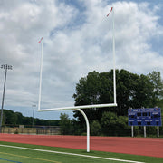 Jaypro Football Goal Posts - 5-9/16 in. Pole | 6 ft. Offset | 20 ft. Uprights | 23 ft.-4 in. Wide [HS] | Semi-Perm - Steel Jaypro