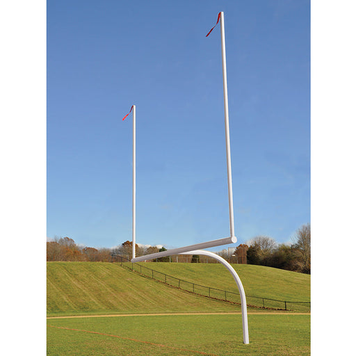 Jaypro Football Goal Posts - 6-5/8 in. Pole | 8 ft. Offset | 20 ft. Uprights | 23 ft.-4 in. Wide [HS] | Semi-Perm - Max-1 Jaypro