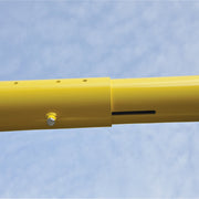 Jaypro Football Goal Posts - 6-5/8 in. Pole | 8 ft. Offset | 20 ft. Uprights | Expandable Crossbar | Leveling Plate - Max-1 Jaypro
