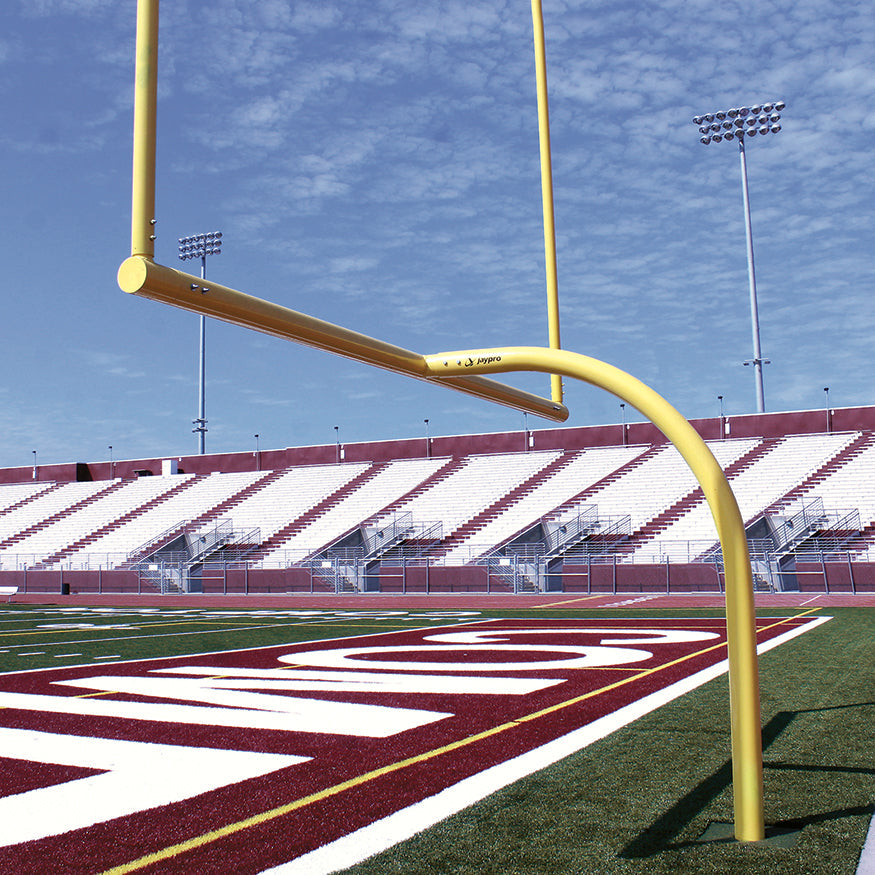 Jaypro Football Goal Posts - 6-5/8 in. Pole | 8 ft. Offset | 30 ft. Uprights | 18 ft.-6 in. Wide [C] |Leveling Plate - Max-1 Jaypro