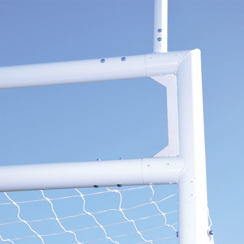 Jaypro Goals - Soccer/Football (with European Backstays) - Deluxe, Official Size (8 ft. H x 24 ft. W x 4 ft. B x 10 ft. D) Jaypro