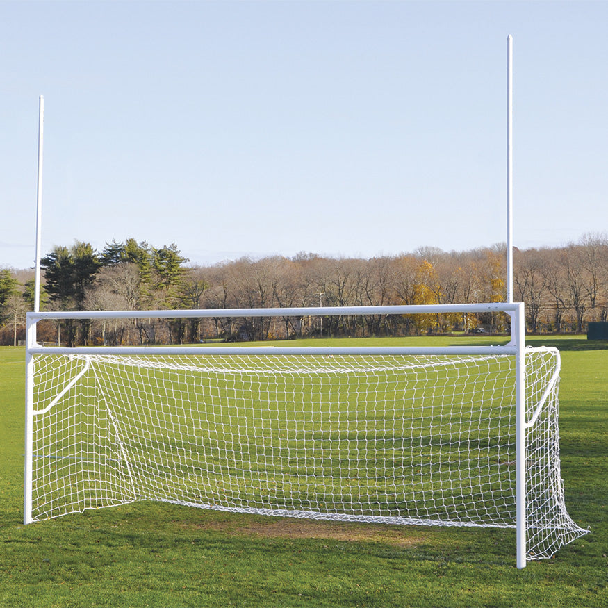 Jaypro Goals - Soccer/Football (with European Backstays) - Deluxe, Official Size (8 ft. H x 24 ft. W x 4 ft. B x 10 ft. D) Jaypro