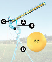 JUGS 18-Ball Baseball Lite-Flite Feeder JUGS Sports