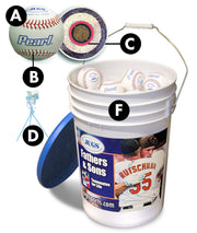 JUGS Bucket of JUGS Pearl Baseballs JUGS Sports