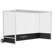 Jaypro Field Hockey Goal (2 in. x 2 in. Square Aluminum with Bottom Boards) - Official  (7 ft.H x 12 ft.W x 4 ft.D) - NFHS, NCAA, FIH Compliant Jaypro