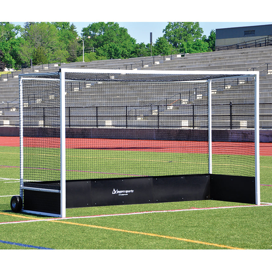 Jaypro Field Hockey Goal Replacement Nets (1-1/2 in. 2.5mm Poly Mesh) - Field Hockey Goal - Official (7 ft.H x 12 ft.W x 4 ft.D) (Black) Jaypro
