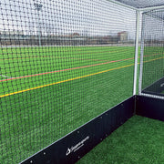 Jaypro Field Hockey Goal (2 in. x 2 in. Square Aluminum with Bottom Boards) - Official  (7 ft.H x 12 ft.W x 4 ft.D) - NFHS, NCAA, FIH Compliant Jaypro