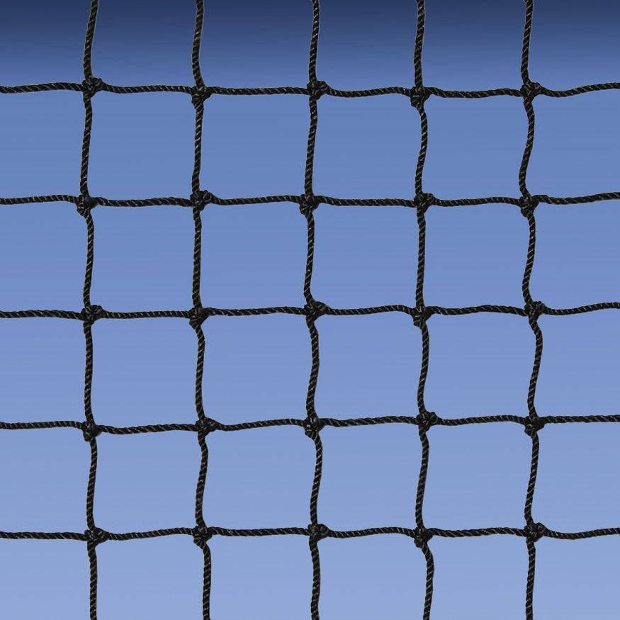 Jaypro Field Hockey Goal Replacement Nets (1-1/2 in. 2.5mm Poly Mesh) - Field Hockey Goal - Official (7 ft.H x 12 ft.W x 4 ft.D) (Black) Jaypro
