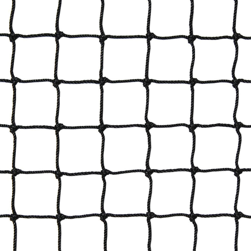 Jaypro Field Hockey Goal Replacement Nets (1-1/2 in. 2.5mm Poly Mesh) - Field Hockey Goal - Official (7 ft.H x 12 ft.W x 4 ft.D) (Black) Jaypro